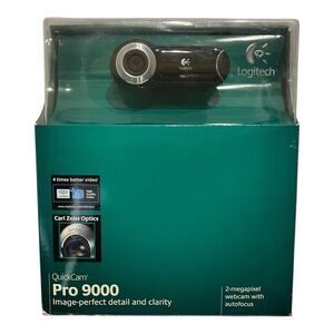 Logitech QuickCam Pro 9000 with Carl Zeiss Optics NEW OPEN BOX